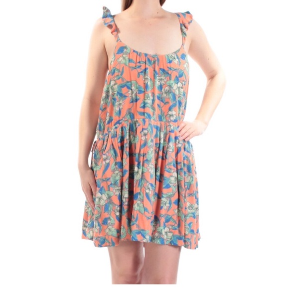FREE PEOPLE Low Back Floral Sleeveless Dress: M - Picture 4 of 7